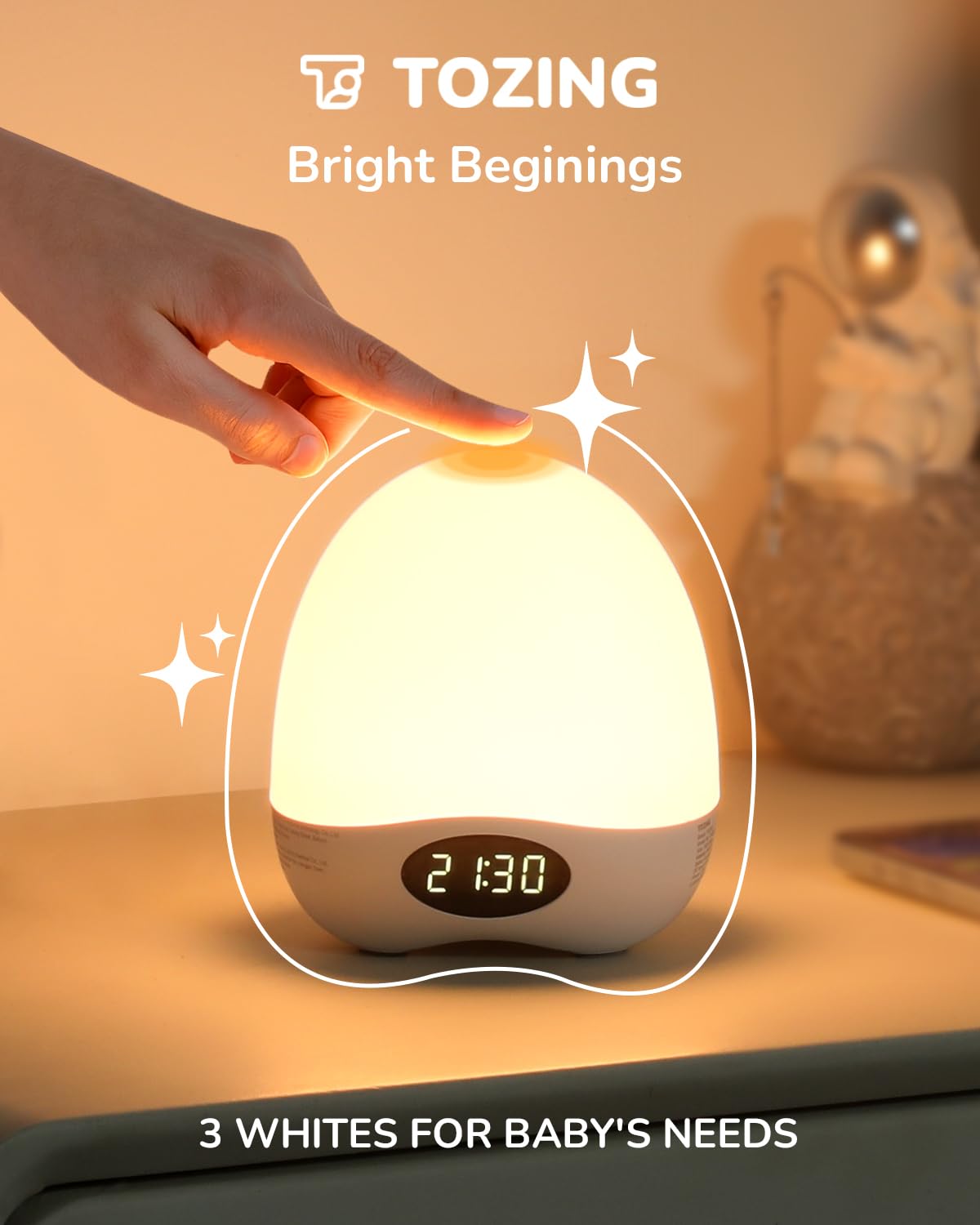 Nachtlicht für Kinder und Babys, Eierlicht für Kinderzimmer zum Stillen, dimmbares Baby-Nachtlicht mit Timer und RGB, sicher und harmlos, schützt die Augen des Babys bei Nachtfütterung