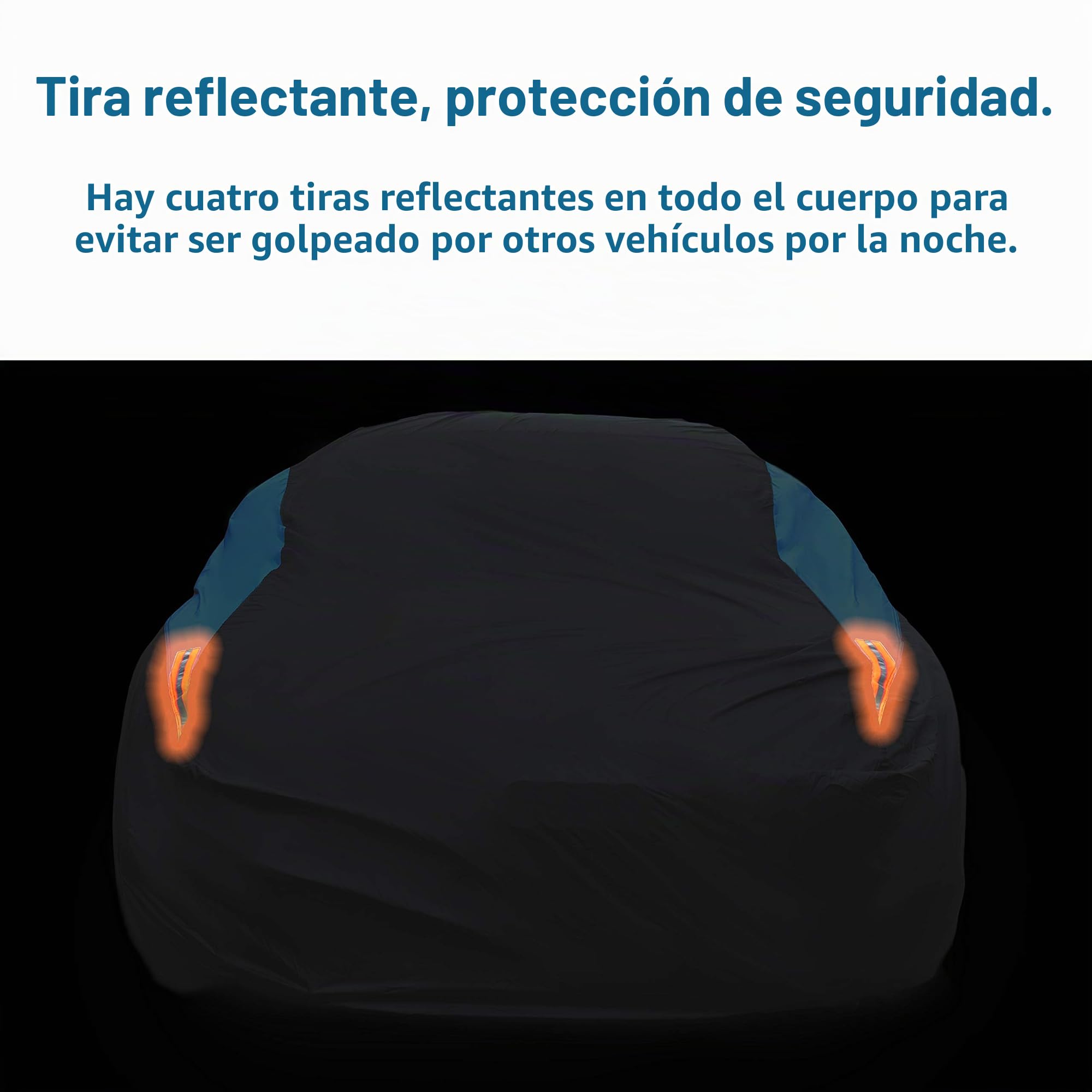 MORNYRAY Funda de Coche para Exteriores para Todo Tipo de Clima, Impermeable, Resistente al Viento, a Prueba de Nieve, protección UV, Ajuste Universal para sedán (Longitud de sedán de 186 a 193