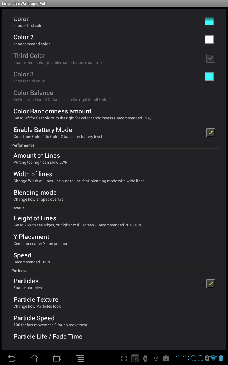 Lines Live Wallpaper Full App on Amazon Appstore