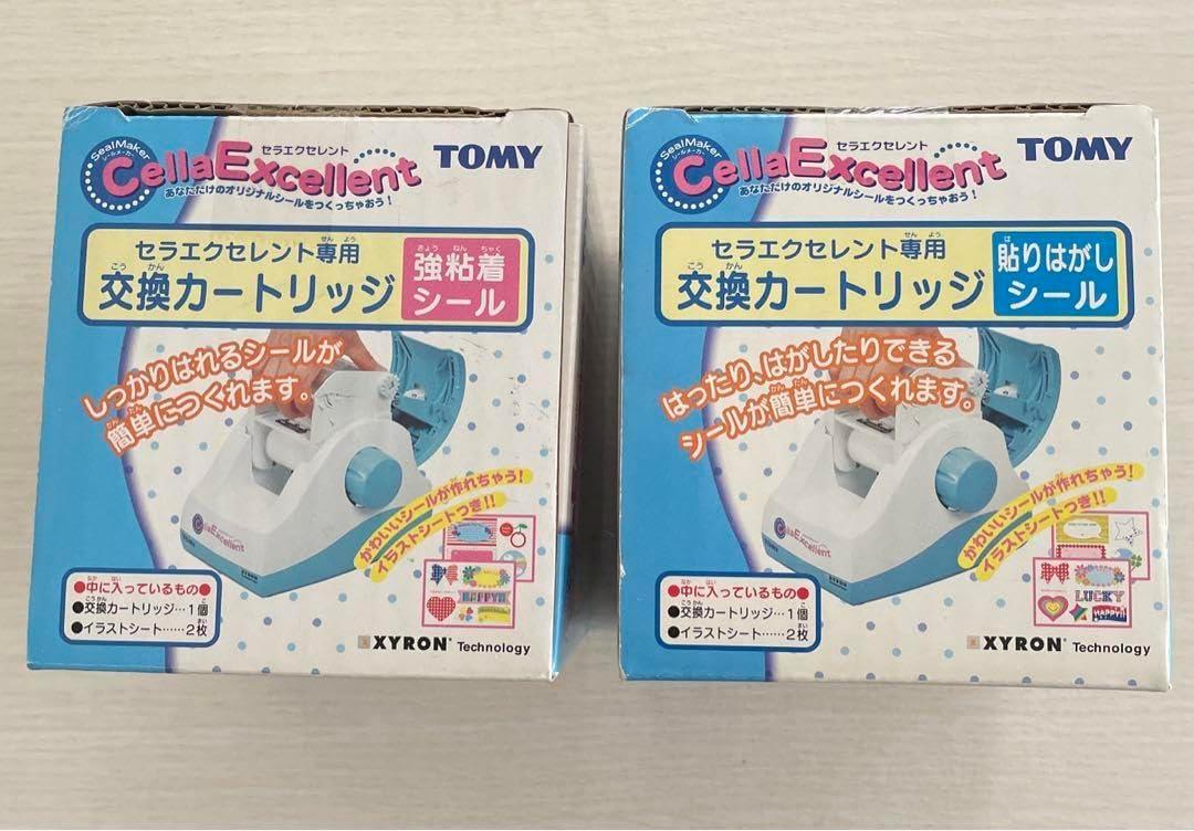 TOMYセラエクセレント専用交換カートリッジ(強粘着)　7個セット セラエクセレント専用 交換カートリッジ 強粘着・貼りはがしシール