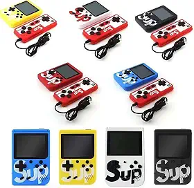 Mini Game Retro Clássico 400 Jogos Sortido Tela LCD Saída AV +1 Controle – jogue com 2 jogadores na tela grande para mais diversão Mini Video Game 8Bits