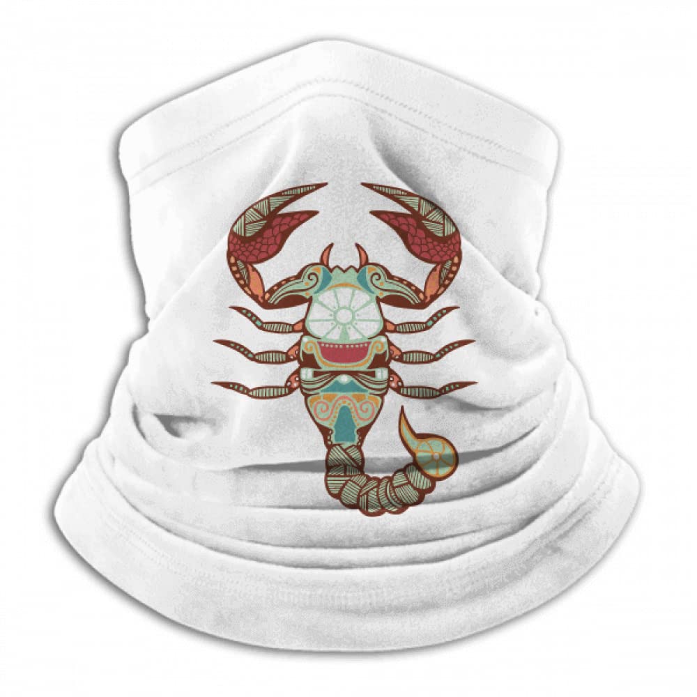 Scorpio Constellation Zodiac Symbol Neck Gaiter Warmer Scarf Outdoor Sports