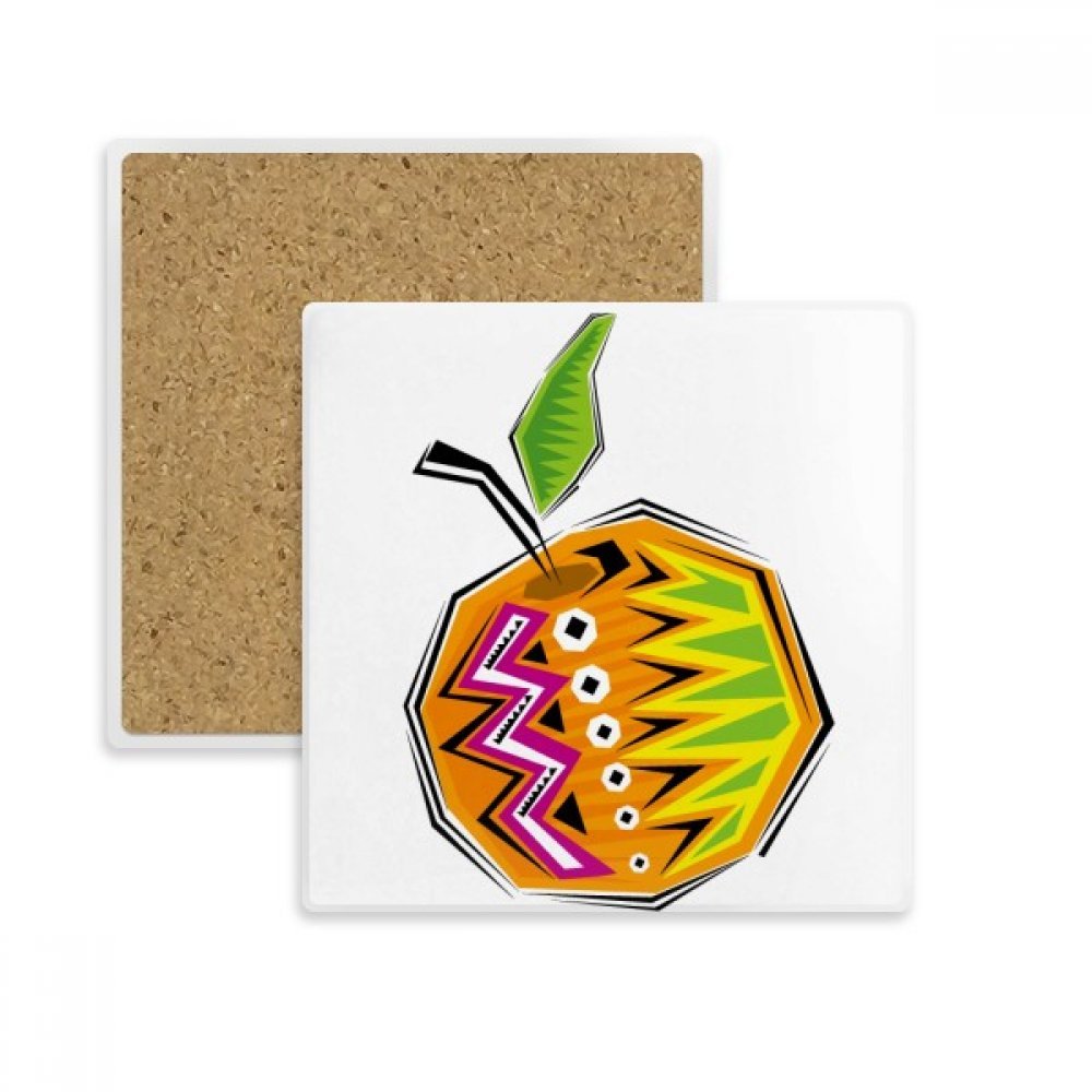 Mexicon Alimentaire Jaune Coaster Porte-Absorbant en Pierre Multicolor