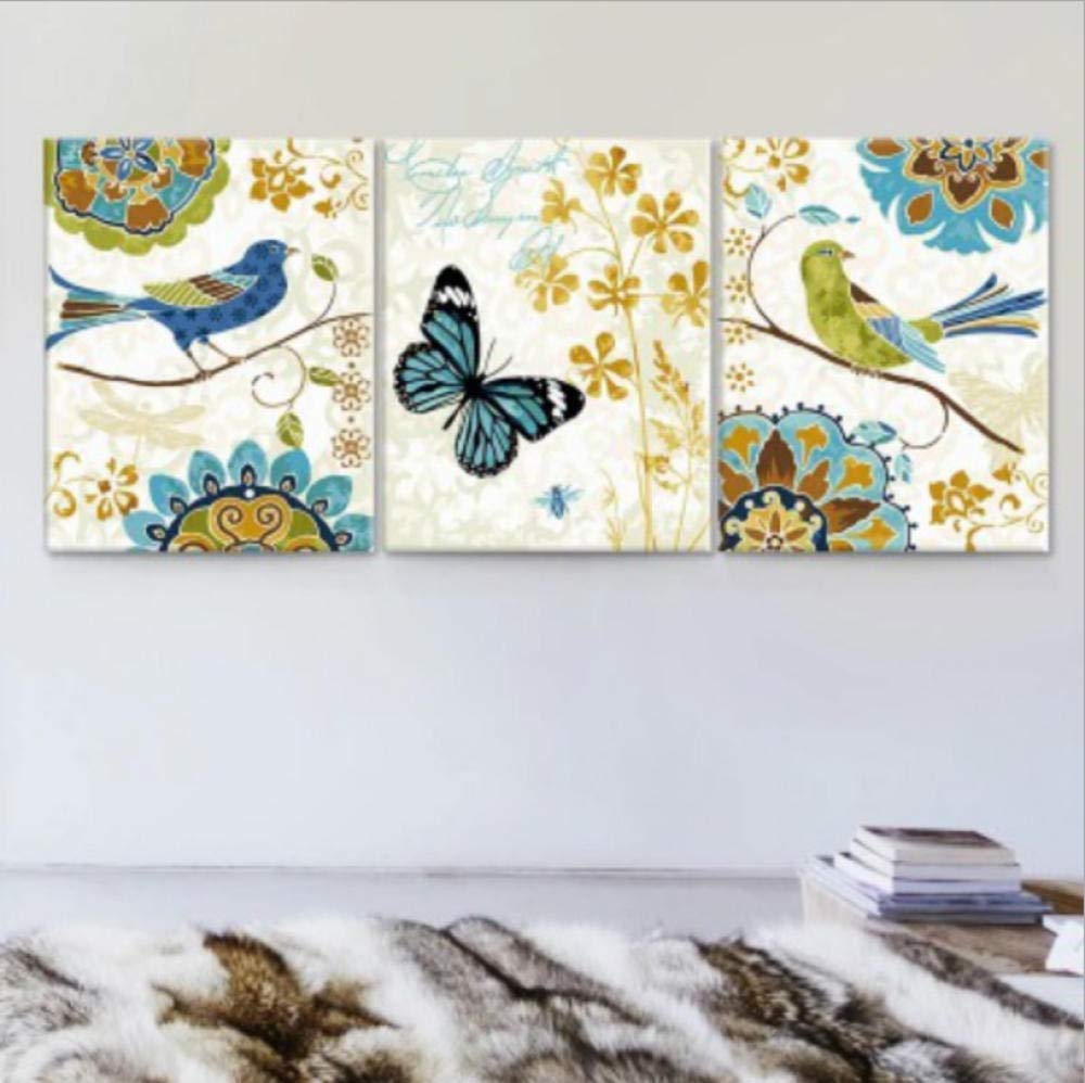 Art mural fleur triplex haut de gamme peinture à l'huile faite main grand format