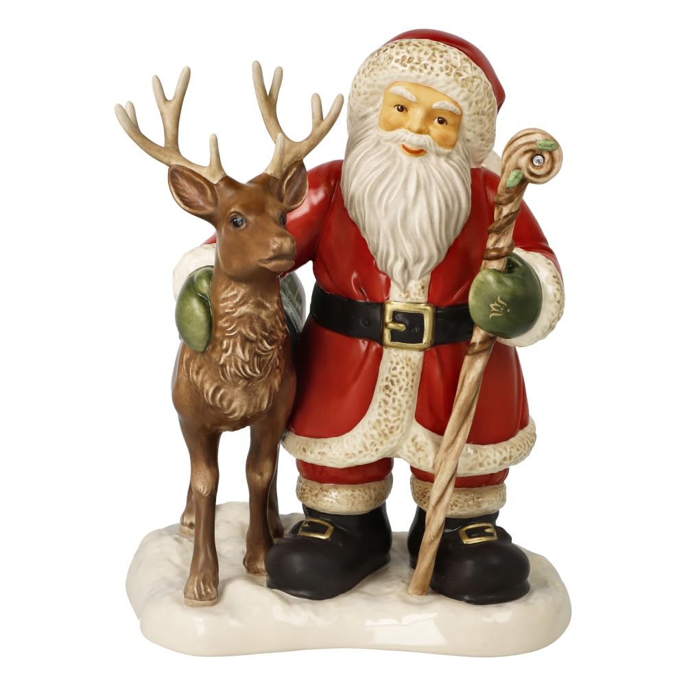 Goebel Santa and the King of the Forest Christmas Figurine