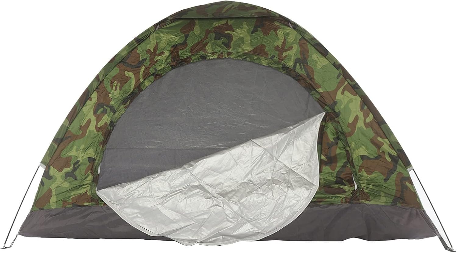 Wurfzelte Camping Kuppelzelt Wasserdichtes Camouflage Wanderzelt 2-3 Personen Campingzelt mit Tragetasche für Camping Reise Trekking 200x150x110cm