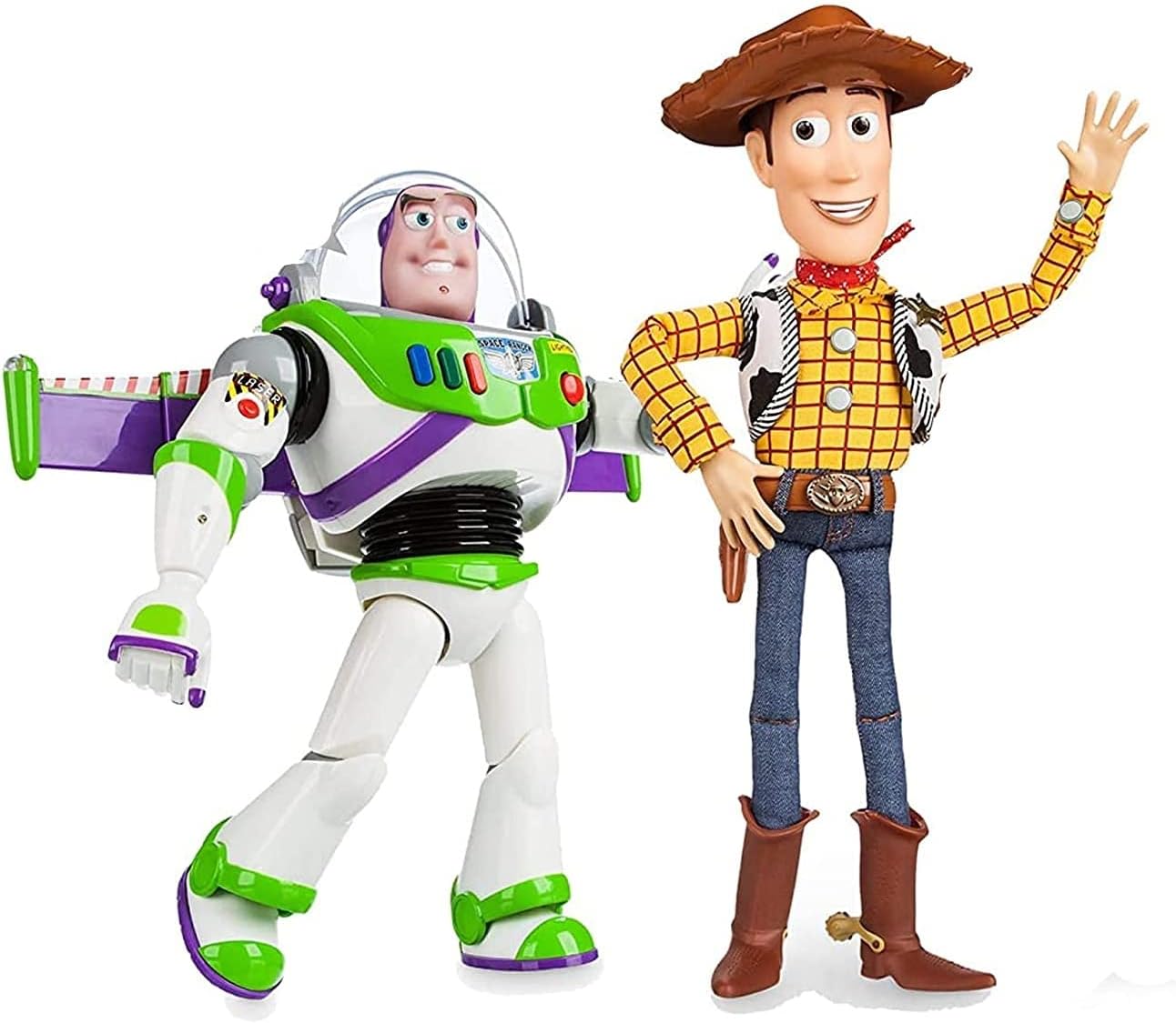ToyStory Disney Advanced Talking Action Figure Pull String Woody Buzz Bundle - Disney Exclusive