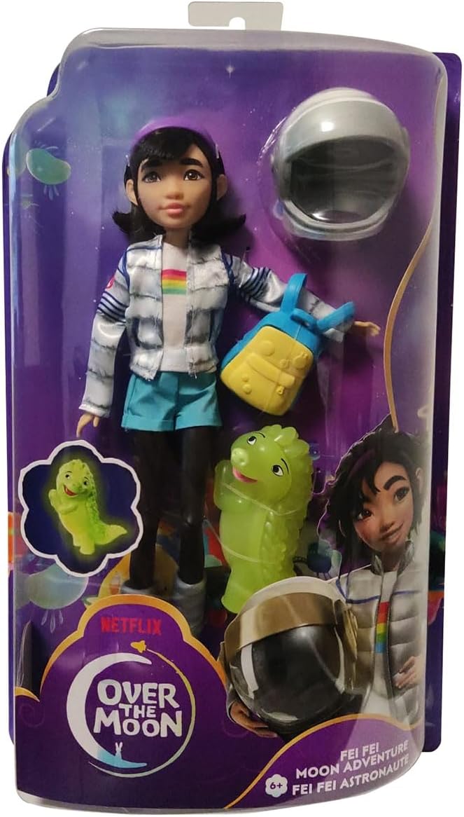 Muñeca Fei Fei Over the Moon 23 cm con figura miniatura 1
