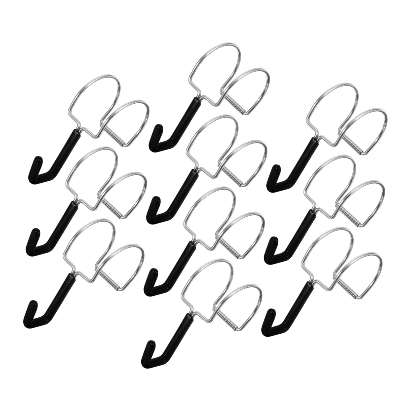 NAMOARLY Sturdy Stainless Steel s Hooks 10pcs Reusable Hangers for Clothes Coats Hats Home Office Multi-Purpose Hooks