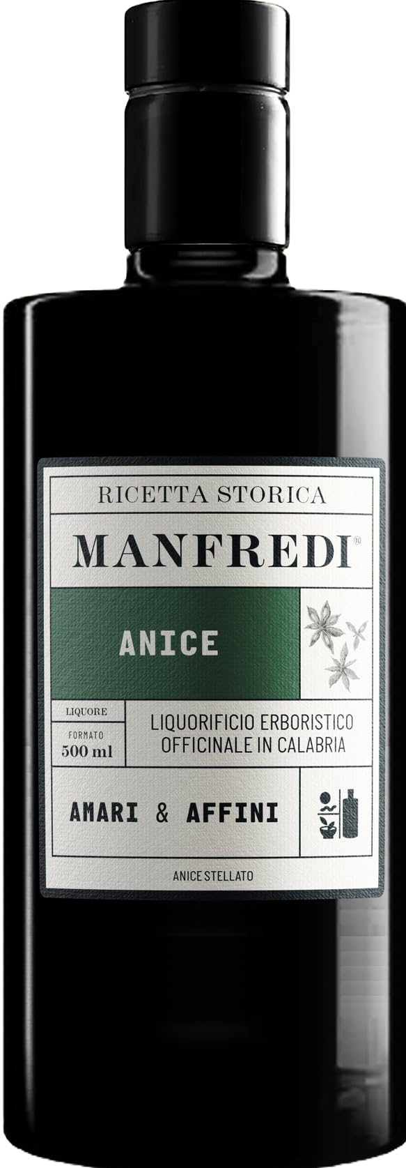 MANFREDI Liquore Anice Ricetta Storia, 42%, 500 ml - 4