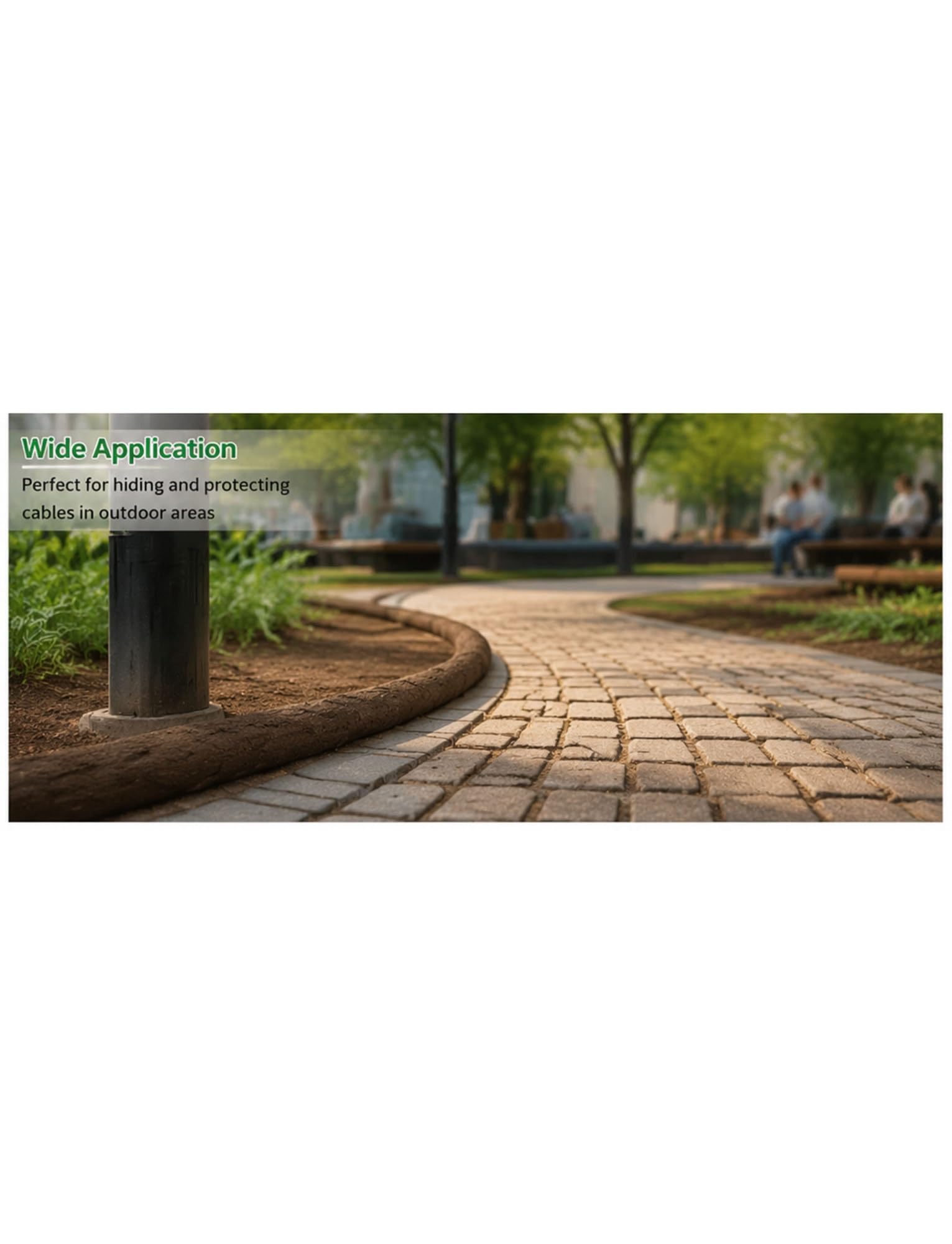 Flexibler Kabelschutzschlauch in Rankenoptik zum Kabelverstecken | Rattan decorativo con corteccia artificiale, giardino esterno(16mm/0.63in)