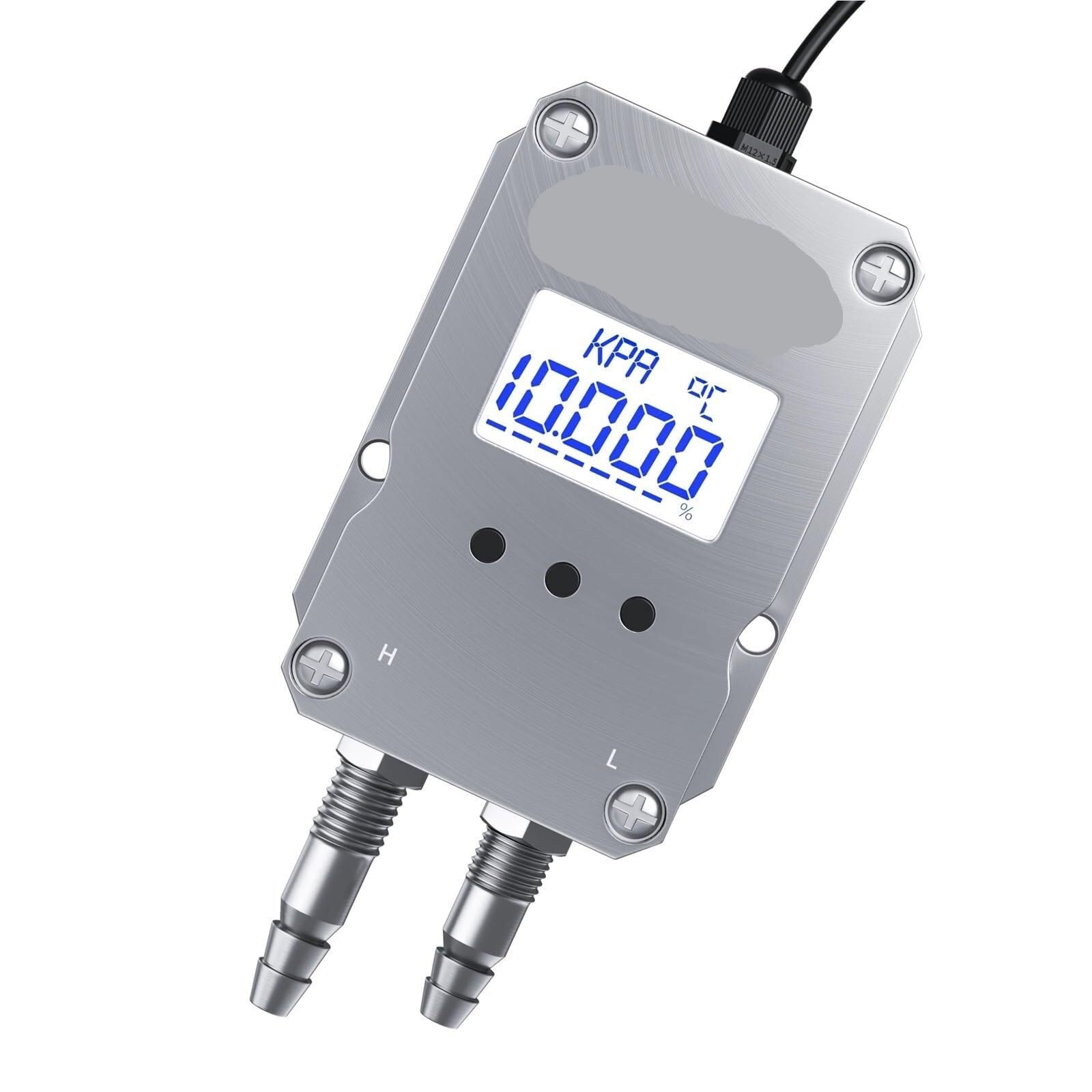 Amrttwy 0-3Kpa Pressure Transmitter, Pressure Transmitters Differential Transmitter Digital Sensor 4-20 Ma(0-3Kpa)