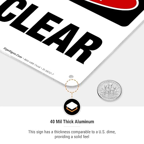 Miniatura 6 de Letrero de peligro de la OSHA, 10 x 7 pulgadas, HDPE de 55 mil de grosor (polietileno de alta densidad), fabricado en Estados Unidos por Sigo Signs