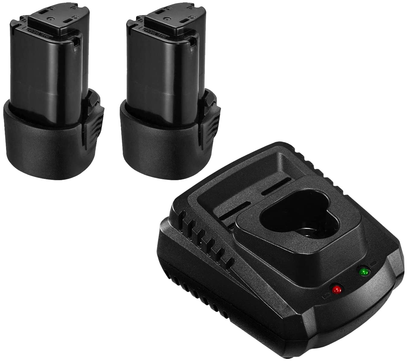 ACDelco Tools AB1225LA-P2C Pack of x2 G12 Series 10.8V Li-ion 2Ah Interchangeable Battery Packs with Charger
