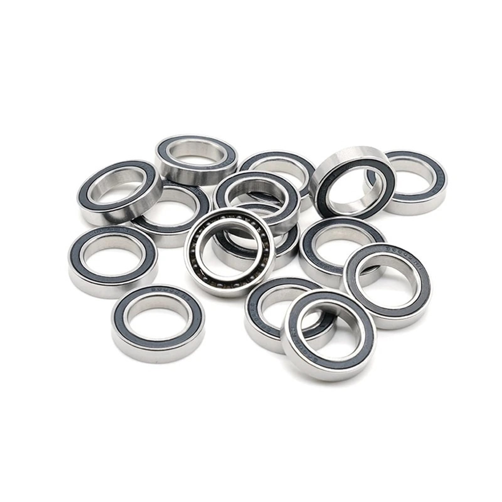Anillos de acero inoxidable S6802-2RS CB440C 6802RS con rodamiento de bolas de cerámica (15 x 24 x 5 mm, 1 unidad)