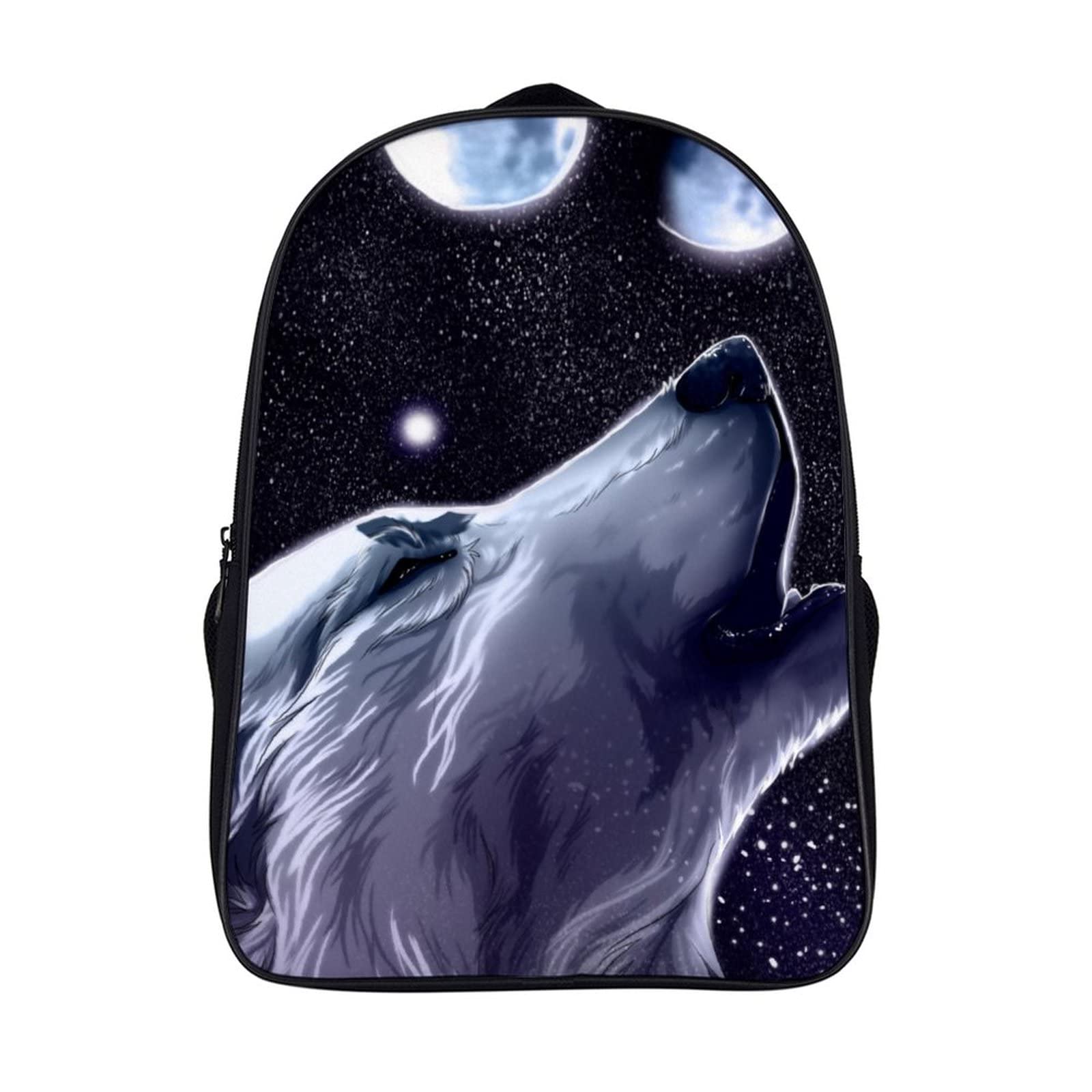 Sac à dos cool wolf laptop backpack unisexe pour loisirs et voyage