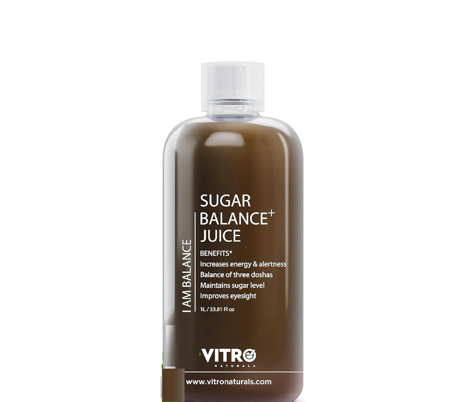 Vitro Sugar Balance+ Juice 1Ltr | Advanced Herbal Blend with 17 herbs Methi, Amla, Karela, Jamun, Kutki, Guduchi & 11 other herbs | Supports Healthy manage Blood Sugar Level | Made in India