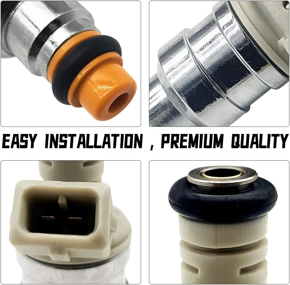 Fuel Injector 4PCS - Compatible with Ford Ranger 2.3L-2.5L, Mazda B2500 2.5L, Mercury Topaz 2.3L - Replace F87E-D2A/B, F87E-B2A/B