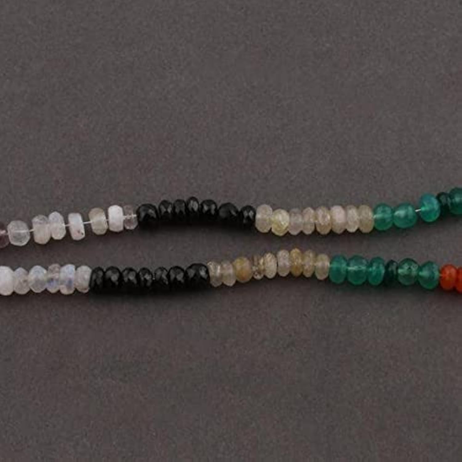 Perles rondelles en pierre naturelle mix 6-7mm pour réparer et personnaliser vos bijoux