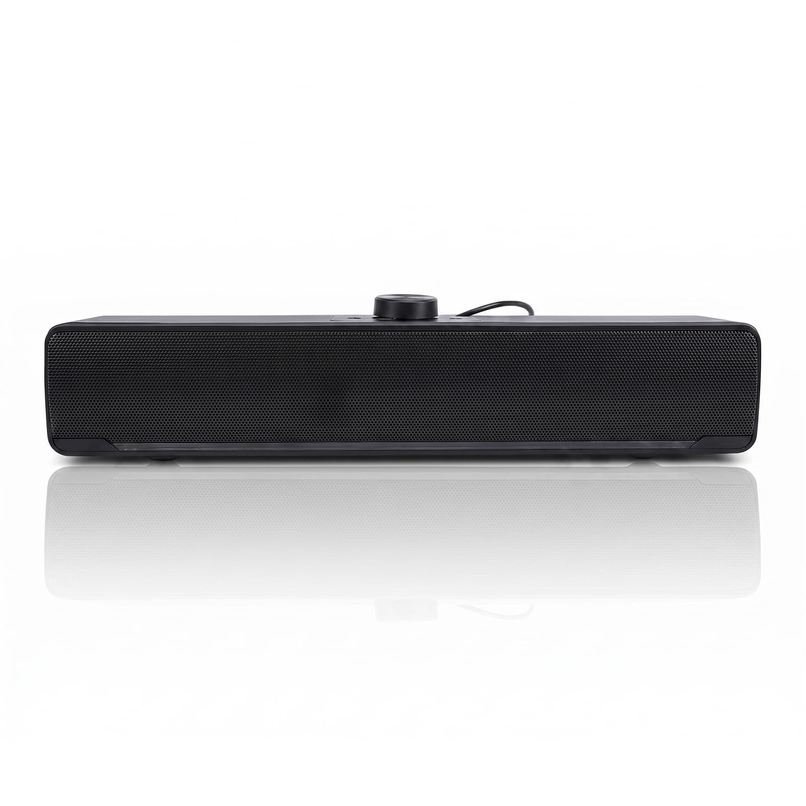 Altavoz para Ordenador, Altavoz Estéreo HiFi de Escritorio, con Iluminación RGB Dinámica y Control de Volumen Mediante Mando Giratorio, Bluetooth RGB para Juegos de