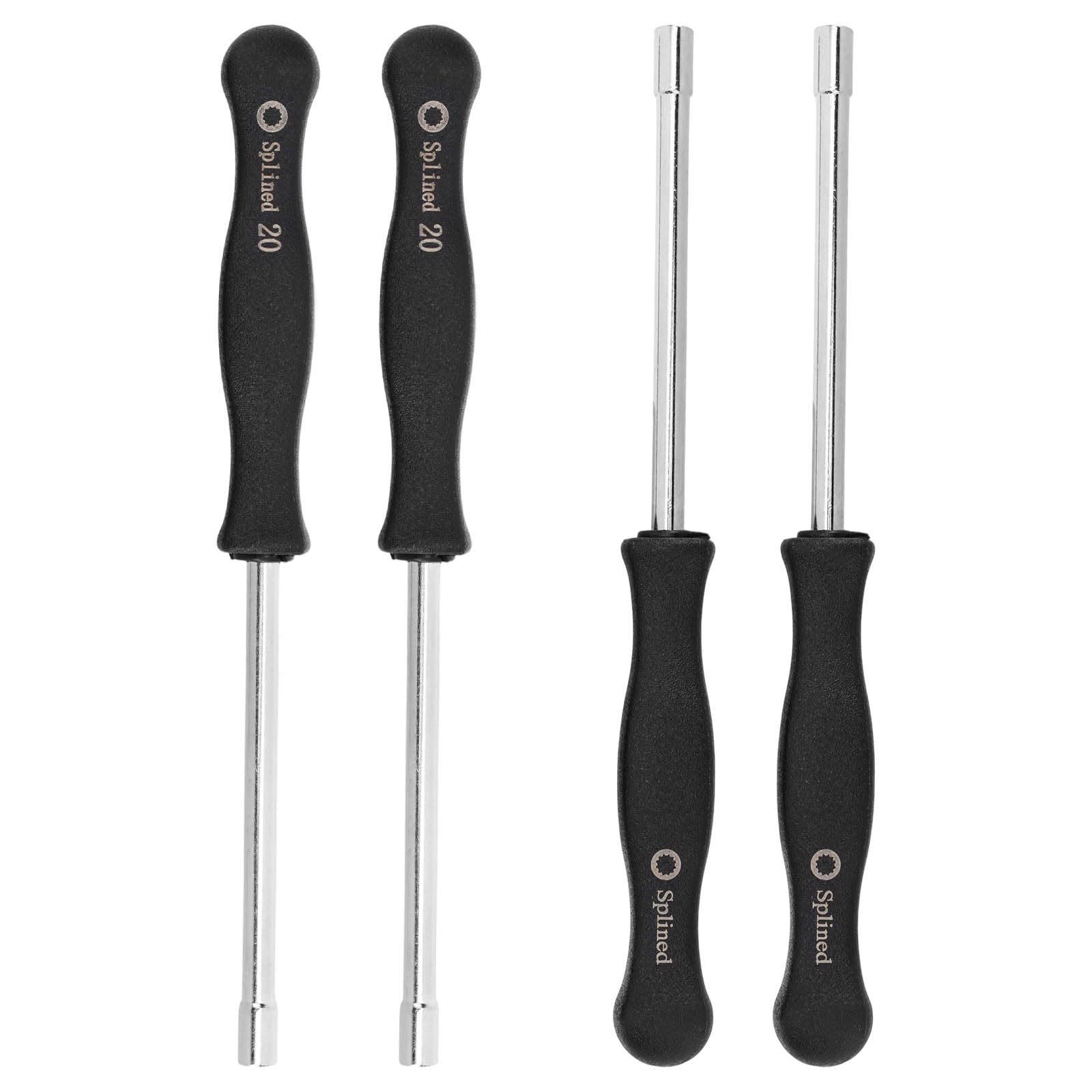 4pcs Carburetor Adjustment Tool Kit, 21-Teeth & 20-Teeth Splined Adjusting Tool for Poulan Husqvarna StihL Homelite Weed Eater Craftman Echo Chainsaws Trimmers & Blowers