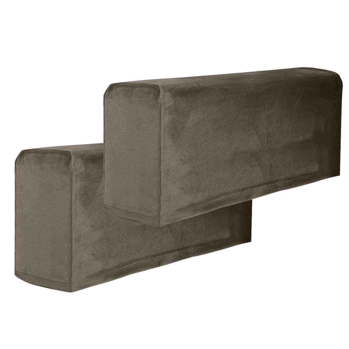 BESPORTBLE Set of 2 Sofa Armrest Covers, Stretch Armchair Covers for The Arms Anti-Slip Chair Arm Covers Protectors Removable for Sofa Chair Recliner Couch Loveseat (Khaki)