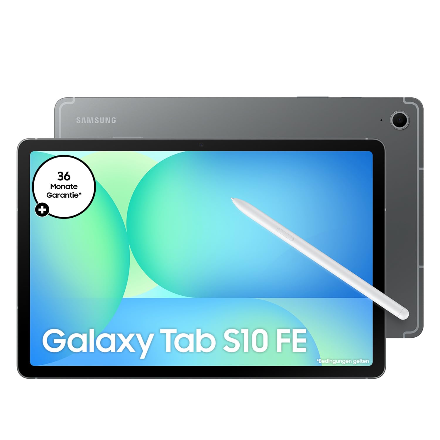 Samsung Galaxy S10 FE AI-Tablet, Android Tablet, 128 GB Speicher, 8 GB RAM, 27,70 cm/10,9" Display, Inkl. S Pen, Wi-Fi, Lange Akkulaufzeit, Gray, 36 Monate Herstellergarantie [Exklusiv auf Amazon]