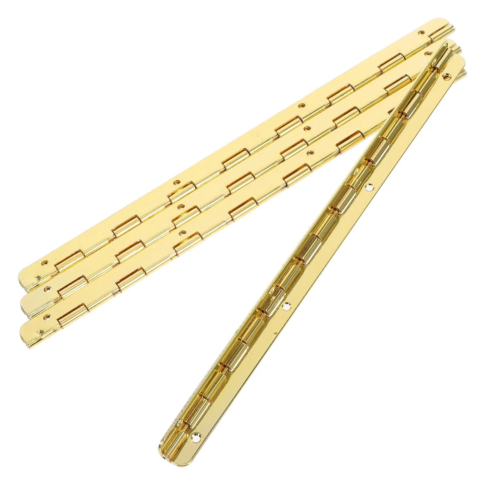 4pcs Jewelry Case Long Piano Hinge Replacement Iron Box Hinges Decorative Hardware Small for Crafts Metal Wooden for Pianos