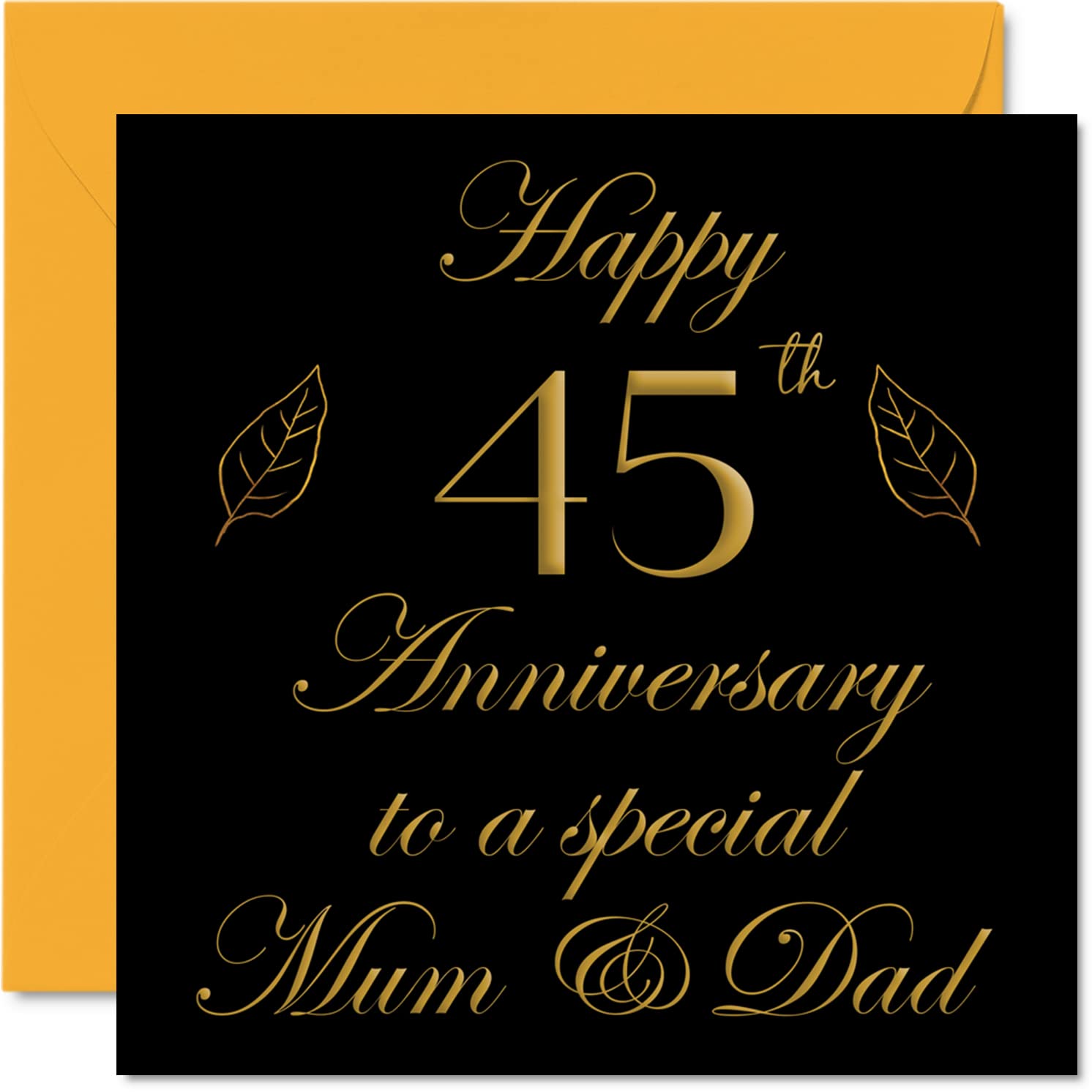 Special Sapphire Anniversary Card for Dad Mum Parents - Special Mum & Dad - Happy 45th Wedding Anniversary Cards from Son Daughter Family, 145mm Greeting Cards for Anniversaries
