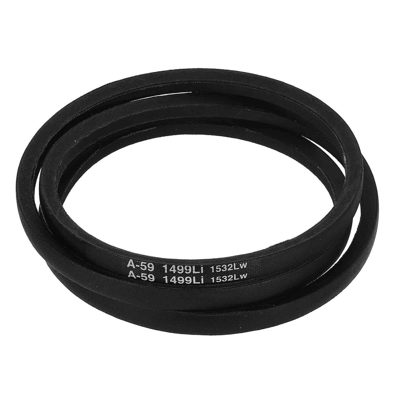 uxcell 10Pcs A59 Classic Wrapped Rubber V-Belt, 61" Outside Circumference x 0.51" Width x 0.32" Height, A-Section Rubber Drive Belt