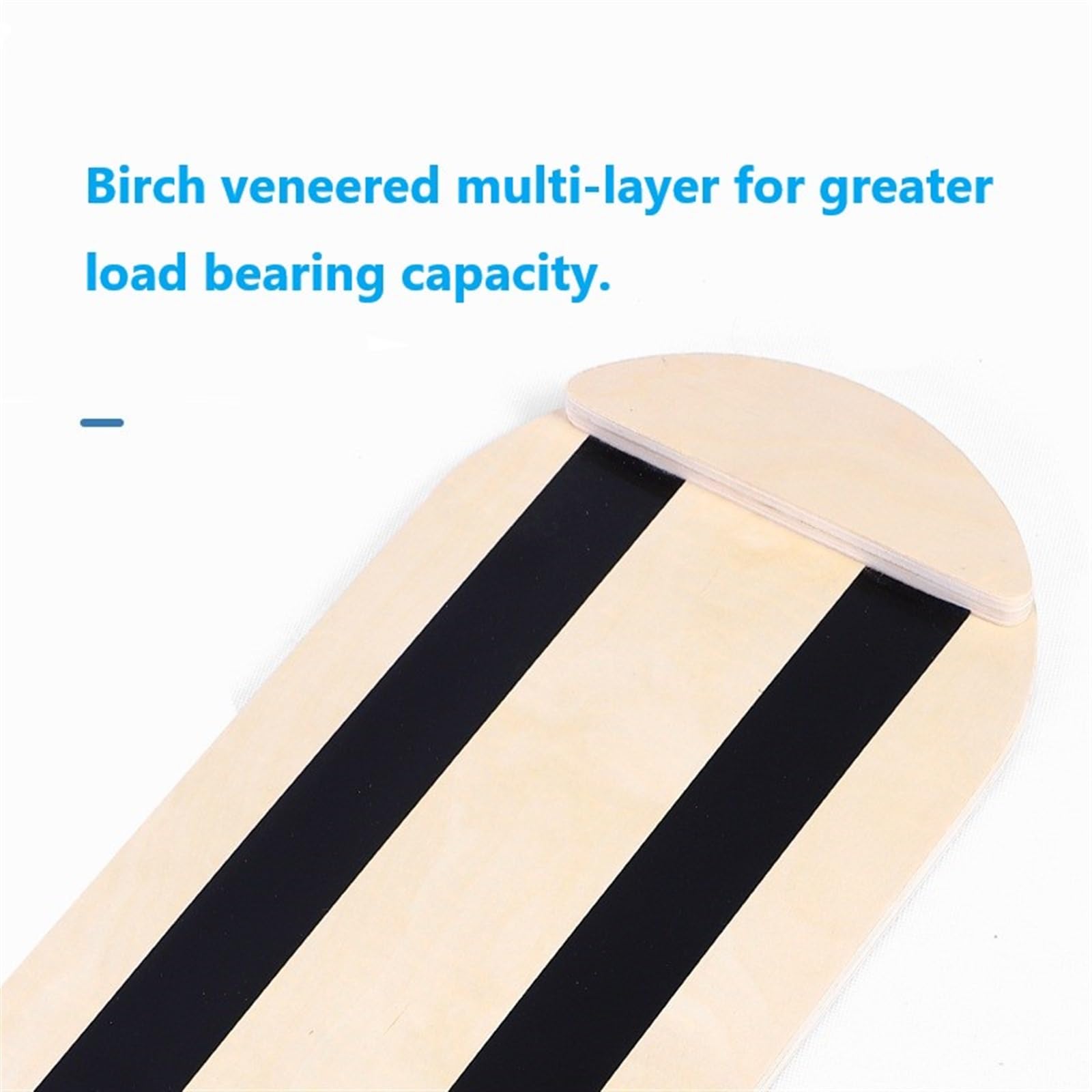 Tabla de Equilibrio con Rodillo de Corcho, Tabla de Entrenamiento de Madera for Ejercicio de Yoga/Baile/Fitness, Equipo de Ejercicio físico