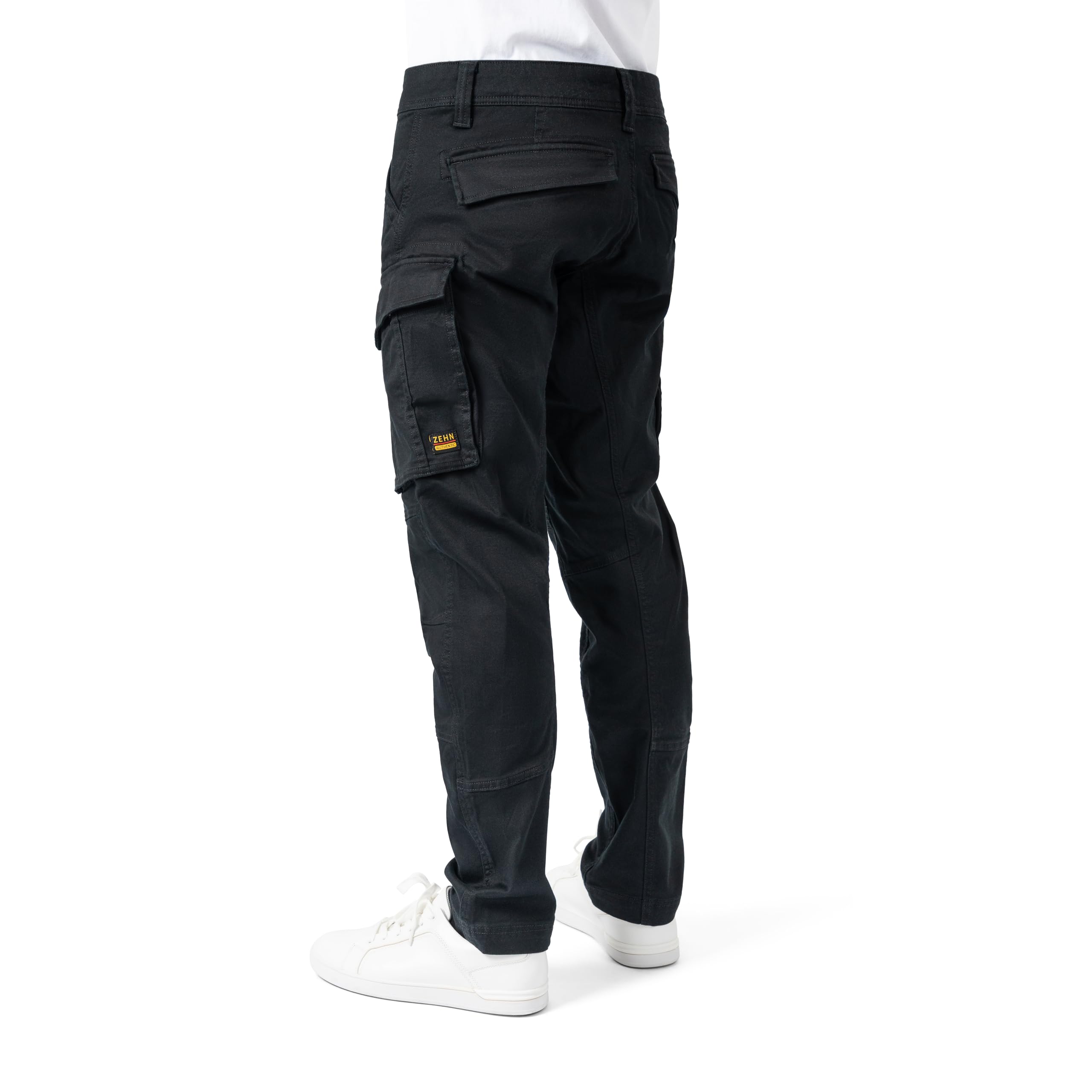 ZEHN Adaptive - Herren Cargohose aus Baumwoll-Stretch Twill, 3D Engineered Tapered Regular Fit, Robuste Verarbeitung, Praktische Cargotaschen, Freizeit- & Alltagshose