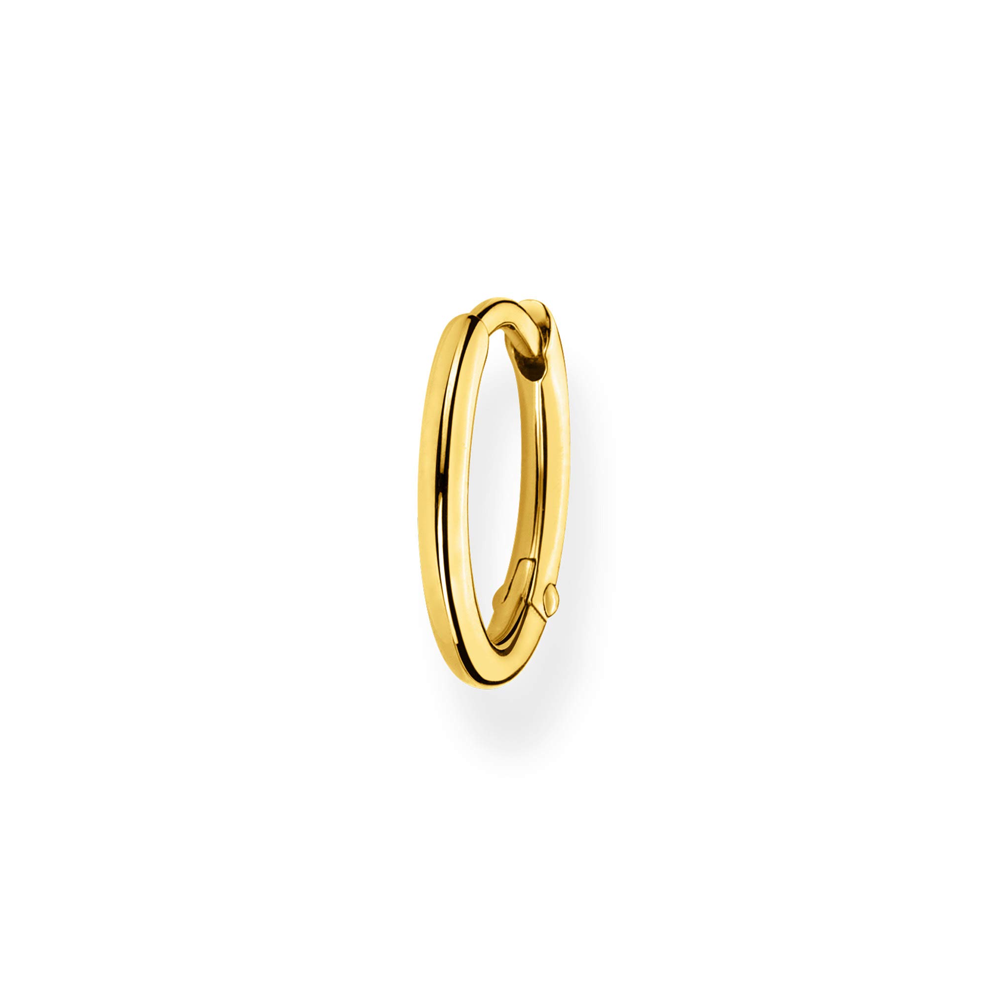 Thomas Sabo Charm Club Charming Women's Gold Yellow Hoop Single Earring 15Mm Cr661-413-39 – Bold - Sterling Silver