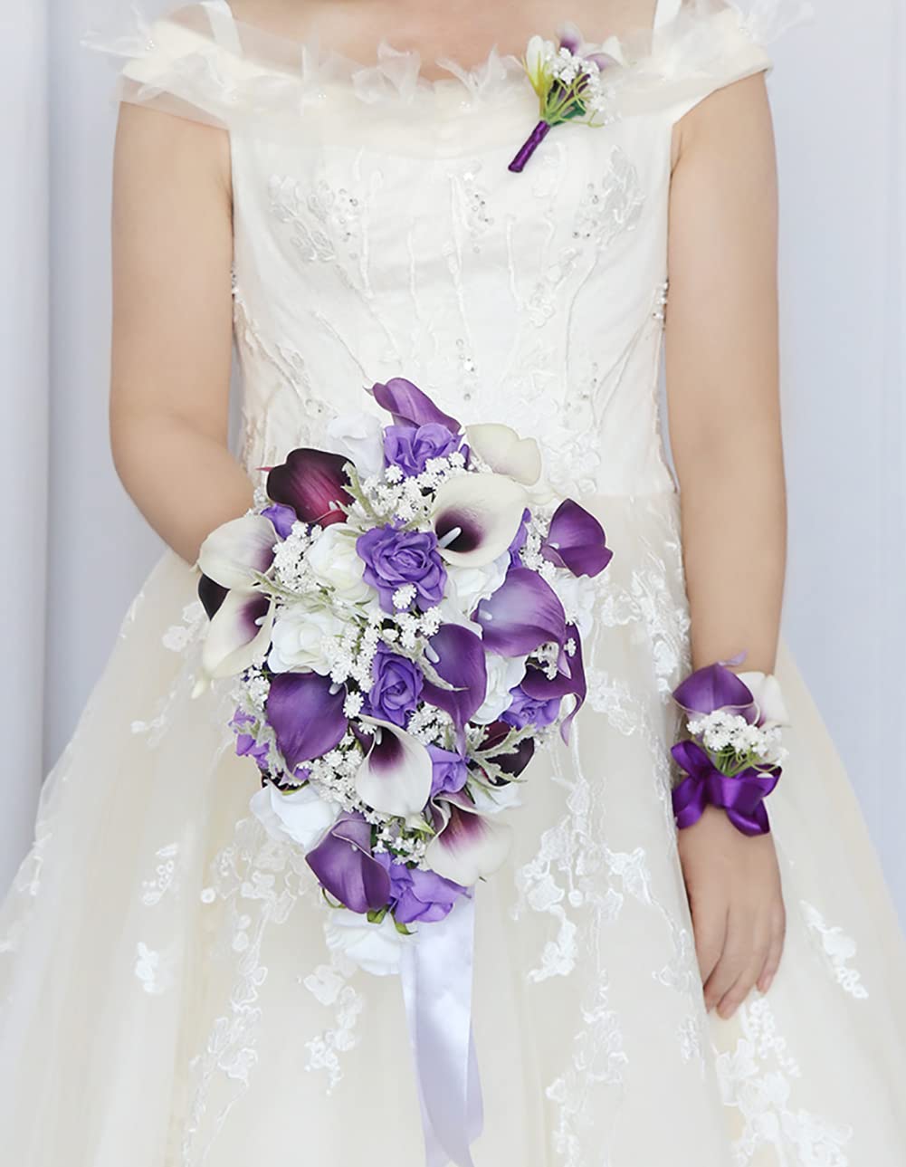 Boutonnière Calla Blanc Mariage Marié Blanc Boutonnières Garçons D