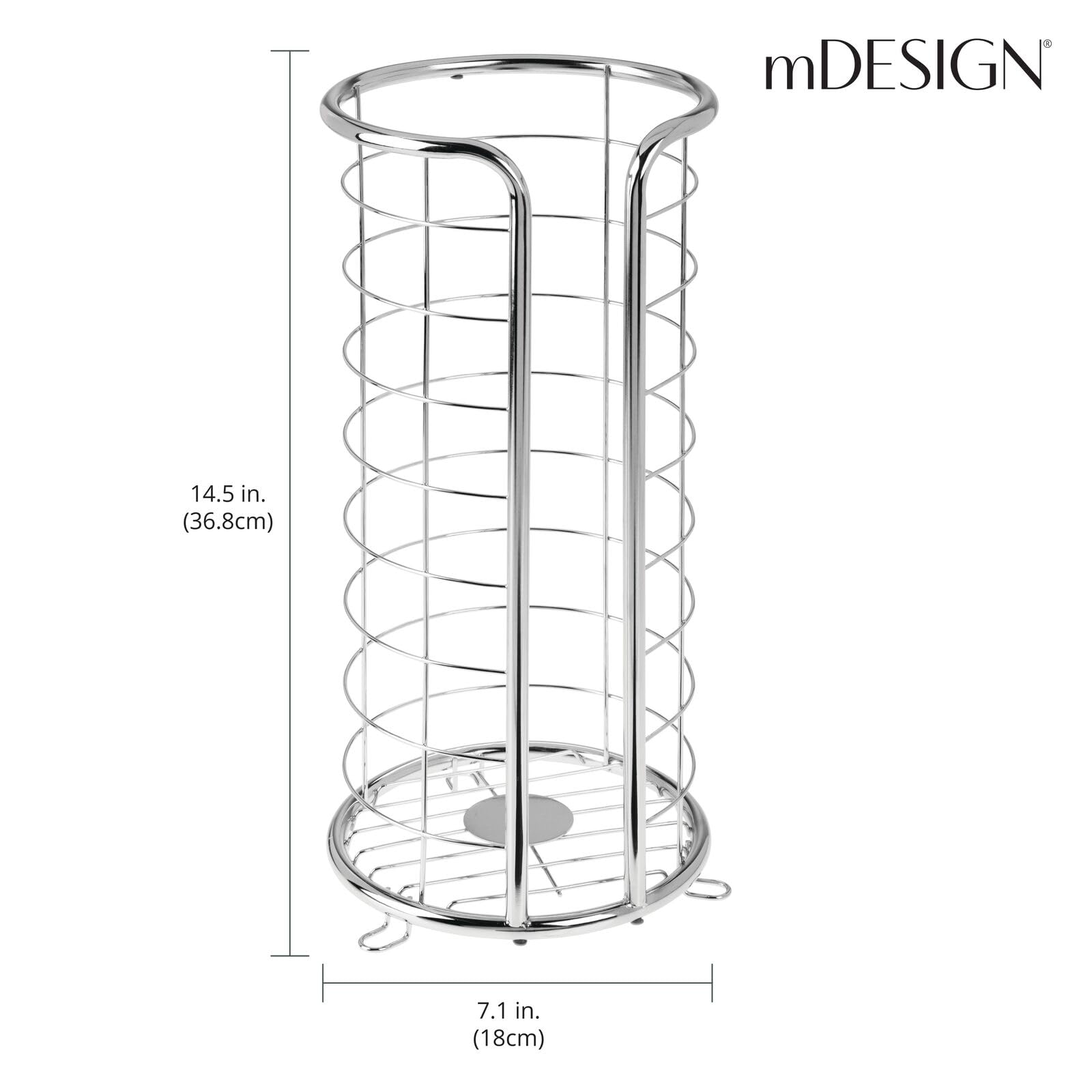 mDesign エムデザイン 便利な多目的トイレットペーパーホルダー mDesign エムデザイン 便利な多目的トイレットペーパーホルダー