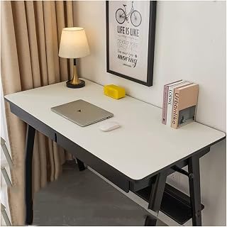 Tapete Mesa Escritorio Piel, Alfombrilla de Cuero para Escritorio, Grande Alfombrilla de Raton Personalizada, Alfombrilla de Protector de Mesa de Cuero, Estera Cuero Escrit(Size:70*130cm,Color:Blanco)