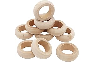 Natural Wood Napkin Rings: Rustic Charm for Every Table