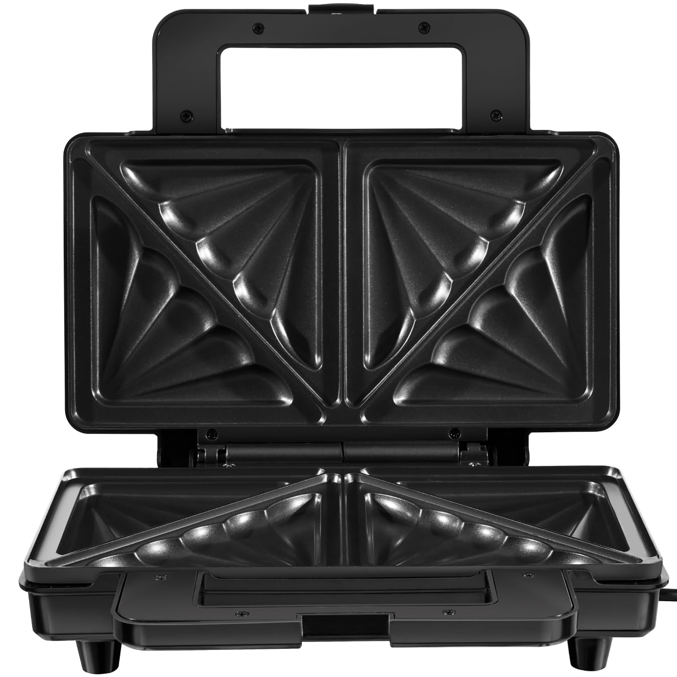 tectake SK1000W Sandwich Maker with dimensions