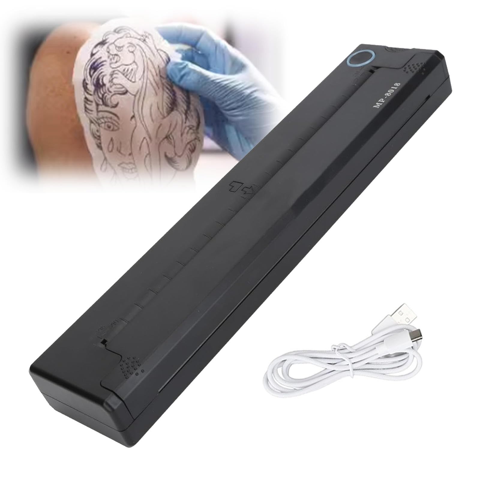 Drukarka Szablonów Do Tatuażu, Termiczna Drukarka Do Tatuażu USB, Mini Maszyna Do Transferu Szablonów Do Tatuażu Dla Artystów Tatuażu, Profesjonalna Drukarka Do Tatuażu