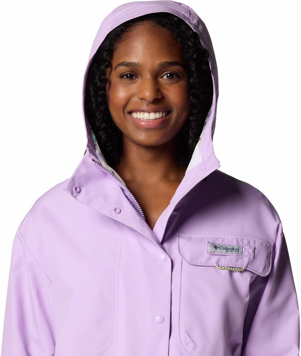 Columbia, PFG Open Water Rain Jacket - Women's, Hydrangea, XS - Image 6