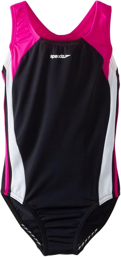 Speedo Girl's Swimsuit One Piece Infinity Splice Thick Strap