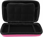 Game Console Carrying Case, Hard Shell Travel Case for New 3DS XL, 8 Game Slot Protective Carrying Bag, Portable Storage Case for New 2DS XL Videogame Accessories
