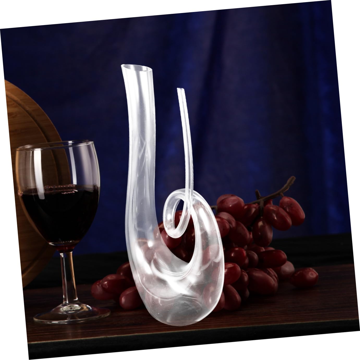 TOYANDONA Jarra Decantadora de Vidrio Transparente sin Plomo 1300 Ml para Uso en Bares y Aficionados al Vino