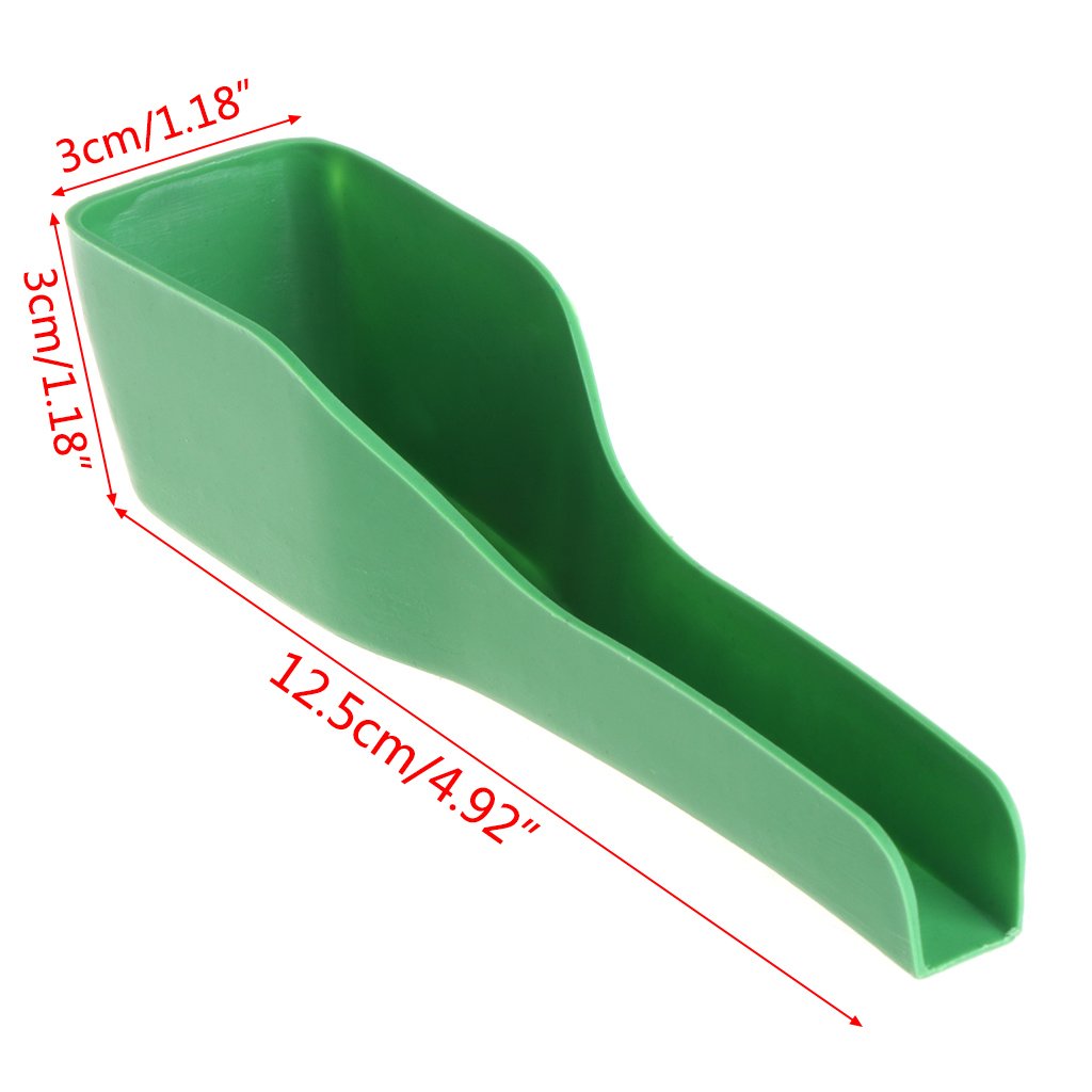 Cuillère d'alimentation manuelle pour oiseaux - En plastique - Pour nourriture et eau - Pour canard, caille
