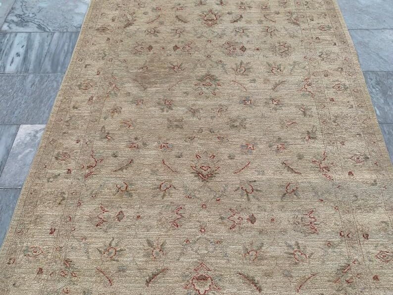 5x7 Afghan Chobi Rug Hand Knotted Modern Wool Area Home Decor Carpet 210 x 137 cm