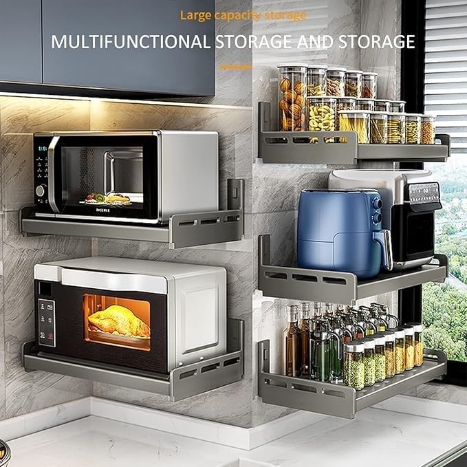 Support mural micro-ondes 50 cm fixe pour une cuisine moderne - 3