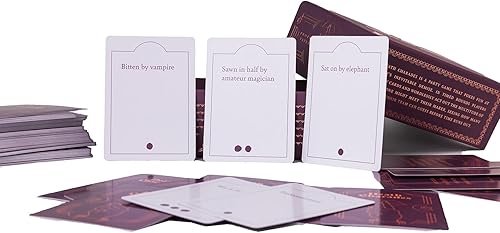 Miniatura 7 de Death Charades: Tonto, divertido, juego de cartas de fiesta, los equipos tienen 45 segundas rondas para adivinar la charada, rondas interminables o