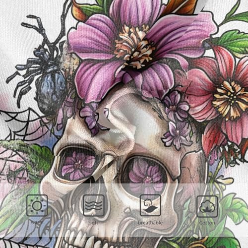 Gothic Skull Spiders Flower Toddler Girls's Underwear 2T 202c10453