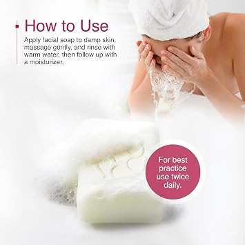 Deep Cleansing Foaming Soap Bar with Niacinamide, Eliminate Dead Skin Cells with Gentle Exfoliation | Brigthening Soap For All Skin Types with Premium Natural Extracts & Oils