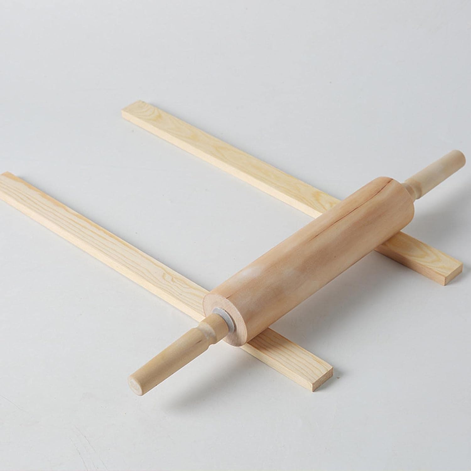 10 Pcs Wooden Rolling Pin Guides Mud Stick Polymer Clay